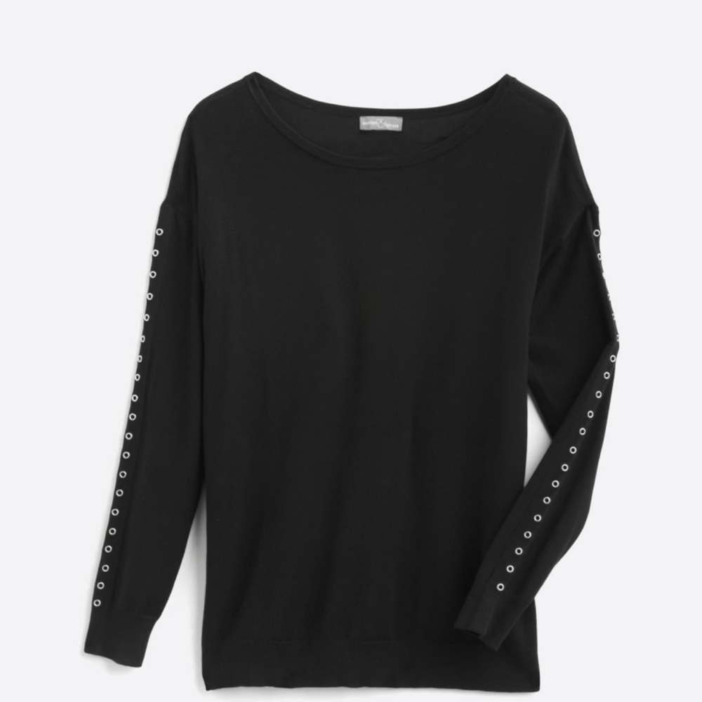 Grommet Hole Sweater